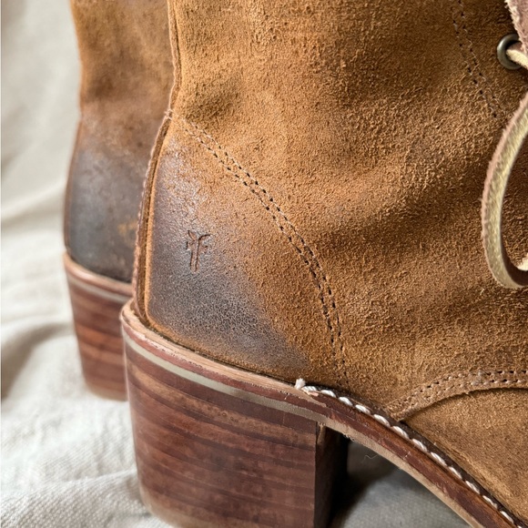 Frye Sabrina Lace Up Leather Boots - Picture 4 of 7